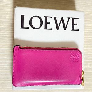 LOEWE カードケース カードホルダー 小銭入れ ロエベ 財布 レザー ラウンドファスナー コインケース ウォレット 札入れ