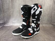 SIDI CROSSFIRE2 SRS BLACK/WHITE 別売エンデューロソール付属 サイズ EUR45 US11 UK10.5 JAP28 未使用_画像1