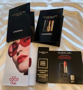 CHANEL シャネル ルージュアリュール ラック 80、アリュール レクストレ 854、ココフラッシュ 92、ゲラン キスキス