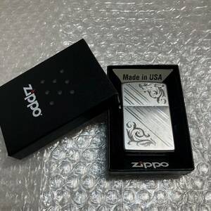 新品　未確認　 ZIPPO ジッポ オイルライター アーマー アール.デコ 2014年 喫煙具 シルバー