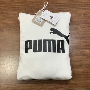 未使用品 PUMA パーカー メンズ XL ホワイト プーマ フーディー スウェット 薄手 ファッション おしゃれ ストリート系 スポーティー (石537