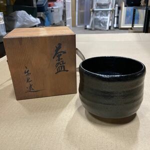 【E-89】茶道具 抹茶碗 茶器 骨董 （高さ9㎝直径10㎝）