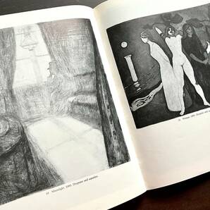 【洋書】『 GRAPHIC WORKS OF Edvard Munch 』1979 ●エドヴァルド・ムンク 木版画 エッチング リトグラフ 白黒 90点掲載 ノルウェーの画像4