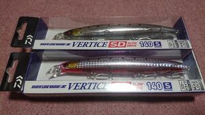 ダイワ ショアラインシャイナーZ バーティス SD 140S 2個セット ヒラメピンクイワシ トランスイワシ 新品1 DAIWA VERTICE スロードライブ