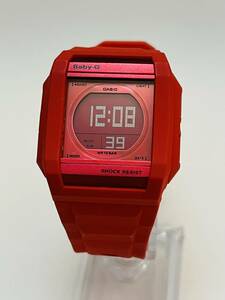 動作　CASIO　カシオ　 腕時計 Baby-G BG-810 レディース 赤