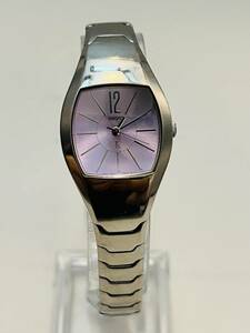 動作未確認　SEIKO セイコー LUKIA セイコールキア 4N21-5450 ピンク文字盤 クォーツレディース　腕時計