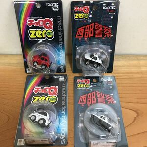 未開封「チョロQ zero 」4台セット（「Z-26a フィアット500F」「Z-29ｃ 500ｃ」「西部警察-03 セドリック 」「西部警察-07 ローレル」