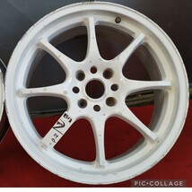 社外アルミホイール 18インチ 7.5J ＋42 4H 4穴 PCD114.3 ホイールのみ２本セット シルビア 180SX セフィーロ ローレル_画像6