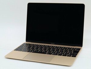 【1円スタート】Apple MacBook Retina 12インチ Early 2015 ゴールド 英字キー 2304x1440 A1534 EMC2746 ロジックボード欠品