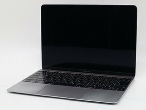【1円スタート】Apple MacBook Retina 12インチ 2017 スペースグレイ 2304x1440 A1534 EMC3099 ロジックボード欠品 画面割れ