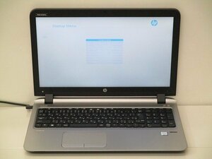 【1円スタート】hp ProBook 450 G3 V6E10AV Core i3 6100U 2.3Ghz 8GB DVDマルチ 15.6インチ OSなし BIOSのみ