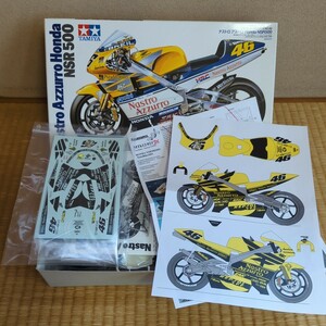 【開発車デカール付】Renaissance開発車カルトグラフデカール タミヤ 1/12 ナストロアズーロ　ホンダ NSR500 Nastro Azzuro 純正デカール無