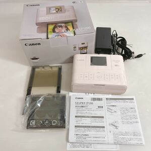 極美品・動作OK◆Canon /キャノン SELPHY CP1200 コンパクトフォトプリンター L版用紙 Wi-Fi シンプル操作 ピンク◆F2-K