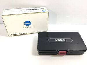 [K-2024]MINOLTA DATA MEMORY BACK DM-9 ミノルタ★カメラアクセサリー 箱.ケース付き☆オートフォーカス 売り切り♪