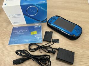 【中古】PSP-3000 VB バイブラント・ブルー Playstation Portable プレイステーションポータブル 本体 PSP3000