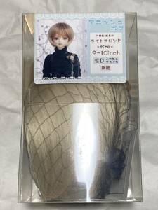 開封済 金針水晶 9～10インチウィッグ マニッシュボブ ライトブロンド SD・ヘア無しブライス対応