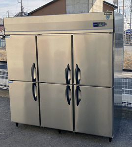 即決 2015年製 大和冷機 縦型冷凍冷蔵庫 623S2-EC 三相200V 2凍4蔵 6枚扉 幅1800 奥行800 インバータ ダイワ