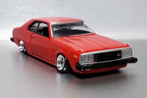 絶版 希少 プレミアム 1/63 日産 スカイライン 2000 ターボ GT−E.S 改 ジャパン 深リム ロンシャン シャコタン カスタム グラチャン(1/64)_画像8