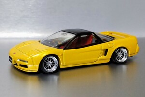 絶版 希少 限定 プレミアム 1/60 ホンダ NSX タイプR 改 インディイエローパール 深リム BBS ローダウン カスタム ネオクラ 改造 (1/64)