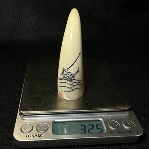 【マッコウクジラの歯 加工品 32.5g】抹香 鯨 クジラ 歯 牙 印材