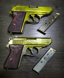 モデルガン SMG ☆ ワルサー PPK ( MGC ) ◇ まとめて２個【中古：現状渡し】