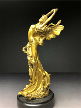 銅製　西洋美術 ブロンズ 女性像 　天使　女神　ヌード　女性　少女　美人　裸婦　仏像　置物　重さ約2088ｇ_画像5