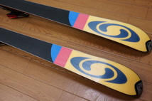 160cm 靴26.5cm SALOMON カービングスキーセット 中古 カーボンポール付き_画像7