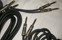 ★CLASSIC PRO HIGH GRADE PROFESSIONAL AUDIO CABLE オス⇔オス ペア モノラル オーディオ ケーブル ジャック★8本 4m★_画像5