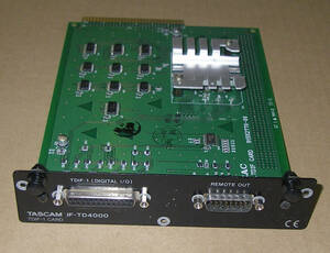 *TASCAM TDIF-1 CARD IF-TD4000*OK!!*MADE in JAPAN*