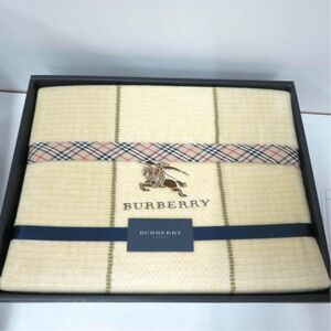 Burberry/バーバリー ロンドン 西川 シール織綿毛布 140cm×200cm 綿100% シルキータッチ