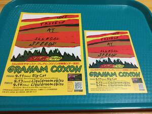 Graham Coxon グレアム・コクソン 2006年来日公演チラシ2種 JAPAN TOUR☆即決 blur ブラー