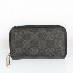 LOUIS VUITTON ルイヴィトン N63076 ダミエグラフィット ジッピー コインケース コインパース 小銭入れ ブラック系 R2502T601