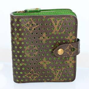 ルイヴィトン Louis Vuitton モノグラム ペルフォ コンパクトジップ 財布 ジャンク P2405CR601