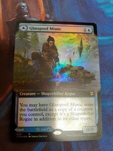 　mtg 　玻璃池のミミック　英語　拡張　foil