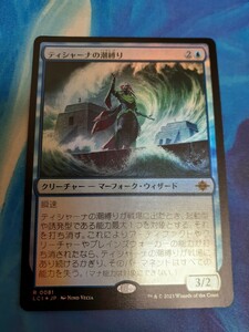 mtg 　ティシャーナの潮縛り　日本語　foil