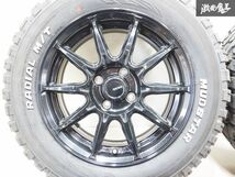 ◆ガリキズ無し!!◆ G-SPEED Gスピード 15インチ 6J +45 4穴 PCD100 ゴツゴツタイヤ 195/65R15 2021年 4本 エブリィ キャリィ ハイゼット_画像3