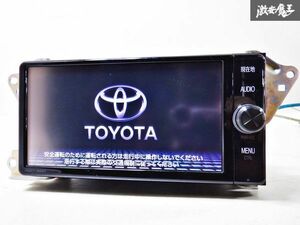 保証付 動作OK トヨタ純正 SDナビ NSZT-W66T 08605-00A50 地図データ 2017年 Bluetooth CD DVD カーナビ M900 ルーミーにて使用 棚Q2