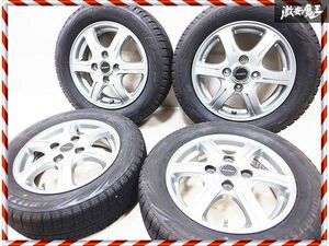 ◆きれい!!◆ B/S BRIDGESTONE ブリヂストン BALMINUM バルミナ 13インチ 4J +45 4穴 PCD100 スタッドレス 155/65R13 4本 ワゴンR ラパン