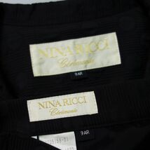NINA RICCI ニナリッチ シーアイランドコットン ポルカドットコットンダブルジャケット スカート スーツ 上下 セットアップ 9AR レディース_画像4