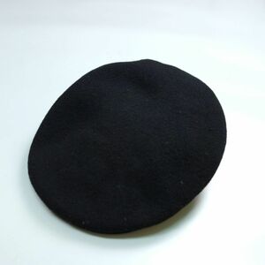 美品 カンゴール KANGOL WOOL 504 0258BC ウール ハンチングキャップ 黒 L