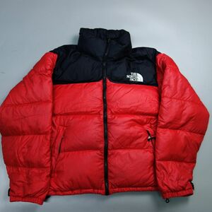 90s ノースフェイス THE NORTH FACE ヌプシ ダウンジャケット 赤 メンズ