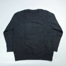 Fjallraven フェールラーベン lada round-neck sweater ロゴパッチウールニット M メンズ ダークグレー メンズ_画像2