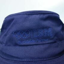 美品 カナダ製 ティリーハット TILLEY HAT IBM オリンピック刺繍 帽子 ハット ネイビー 59.5cm_画像3
