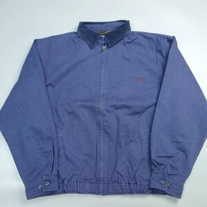 90s 90年代 polo by ralph lauren ポロラルフローレン 裏地ブラックウォッチコットンスウィングトップジャケット ブルゾン L メンズ