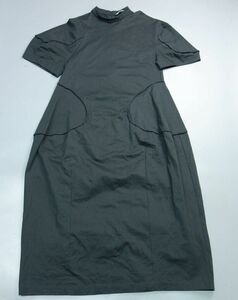 美品 エンフォルド ENFOLD SOLID DRESS ロングワンピース ドレス グレー レディース 38