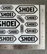 “SHOEI”Bike & Helmet Transfer Sheet Sticker□“高品質”防水+転写バイクステッカー集□color：Black■QT178×1枚：送料込み699円_画像4