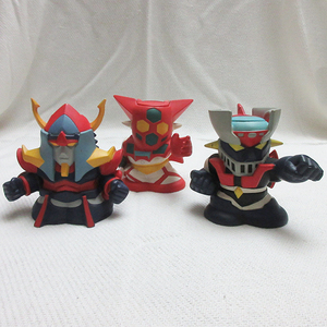  комплект # копилка фигурка SD Mazinger Z Brave Raideen Getter Robo звук копилка Vintage retro 