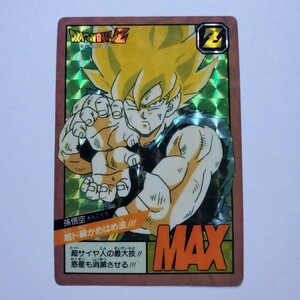 【画像現状品・商品説明必読】ドラゴンボール スーパーバトル 1弾 超ド級かめはめ波!!! 孫悟空 剥がし済み 1991年 初版 カードダス カード