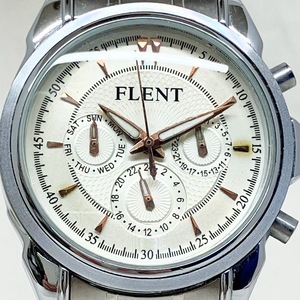 ［ジャンク］ ON RICE FIELD オンライスフィールド FLENT フレント クロノグラフ 箱有 自動巻き 腕時計