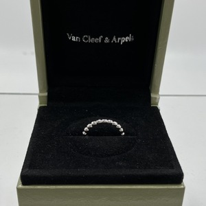 Van Cleef &Arpels／#11／K18WG ペルレ　箱付き